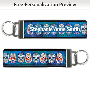 Day of the Dead Wristlet Keychain