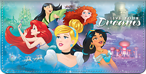 A Princess and Her Dreams Fabric Checkbook Cover