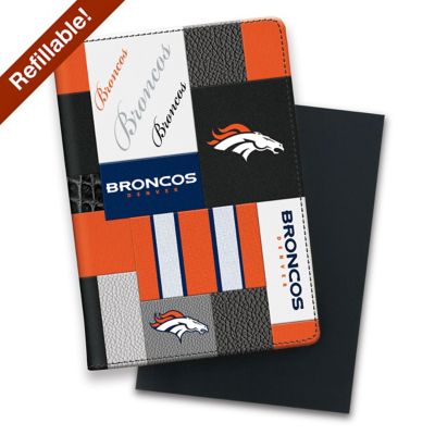 Denver Broncos NFL Patchwork Refillable Journal