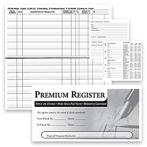 3 Pack Transaction Registers
