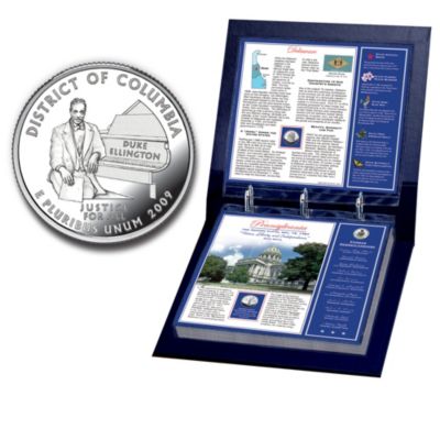 The United States Territorial And Statehood Quarter Coin Collection
