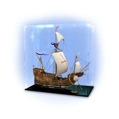 In 2005, after being buried in a watery grave for over 400 years, the noble Portuguese carrack, the S??o Jos?? was rediscovered, along with her coveted treasure! Now, due to the dedication and scientific expertise of Arqueonautas Worldwide, you can hold a piece of this historic discovery in your own hands, with an authentic 8 Reales silver coin salvaged from the 1622 S??o Jos?? shipwreck. This historic collectible is displayed alongside a museum-quality, fully assembled artist's replication of the S??o Jos?? herself, and is fully authenticated by Odyssey Marine Exploration. Plus, included with this collector set is a fine plexiglass and wood security display case, a $120 value, yours FREE!Available exclusively from The Bradford Exchange Mint, this unprecedented heirloom collector set brings the authenticity and adventure of the 1622 S??o Jos?? shipwreck from deep below the waters of the Indian Ocean to the confines of your home. The fine replica of the S??o Jos?? is superbly crafted of real wood and cloth, and features dyed string rigging, duplicating wooden pulleys and more. Your genuine 8 Reales silver coin arrives with a golden coin caliper. With a limited edition of only 1,622 worldwide, this rare and historic collecting opportunity won't last long, so don't wait. The sea relinquishes its treasures to those valiant enough to brave its peril, but all you have to do is - order now!