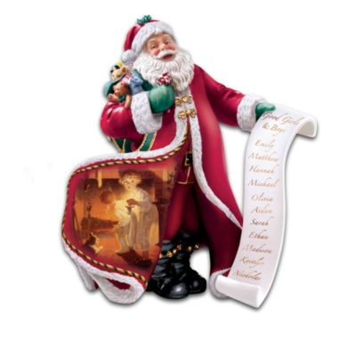 Norman Rockwell's Collectible Holiday Santa Figurine Collection