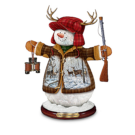Deer Friends Collectible Snowman Figurine Collection