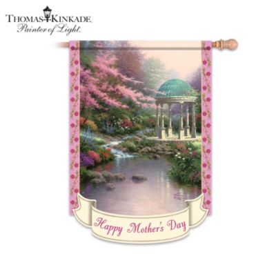 Thomas Kinkade Year Of Glad Tidings Decorative Flag Collection