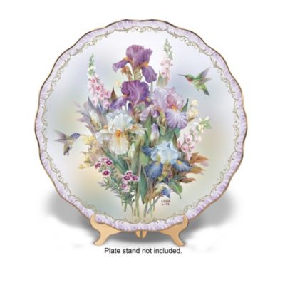 Lena Liu Glistening Garden Porcelain Collector Plate Collection
