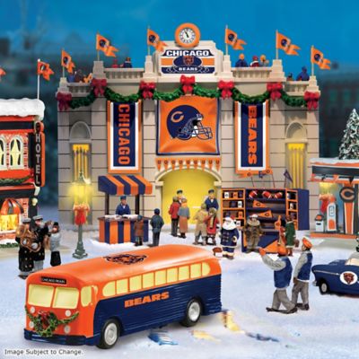 Collectible Chicago Bears Christmas Village Collection
