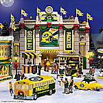Collectible Green Bay Packers Christmas Village Collection