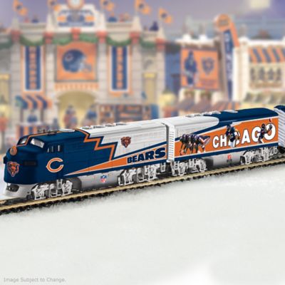 Collectible NFL Football New York Giants Express Electric Train Collection