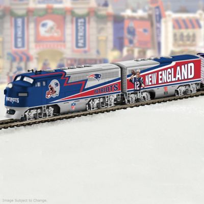 New England Patriots Express Collectible NFL Football Electric Train Collection