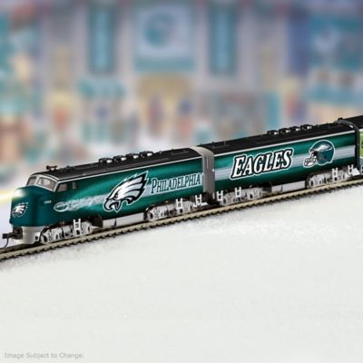 Collectible NFL Football Philadelphia Eagles Express Electric Train Collection