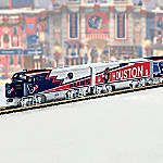 Collectible NFL Football Houston Texans Express Electric Train Collection