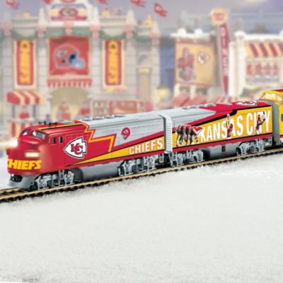 Collectible NFL Football Kansas City Chiefs Express Electric Train Collection