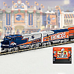 Collectible NFL Football Denver Broncos Express Electric Train Collection