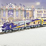 Collectible NFL Football Minnesota Vikings Express Electric Train Collection