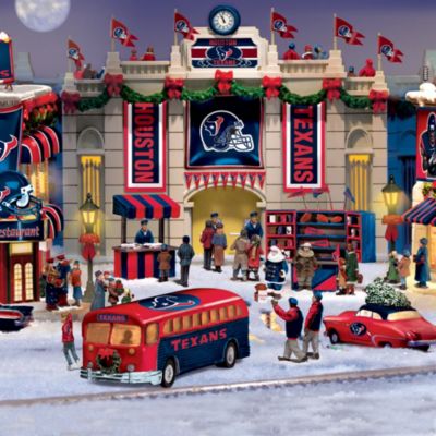 Houston Texans Collectible Christmas Village Collection