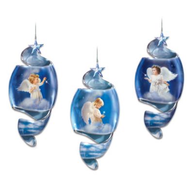 Starlight Blessing Heirloom Porcelain Christmas Ornament Collection