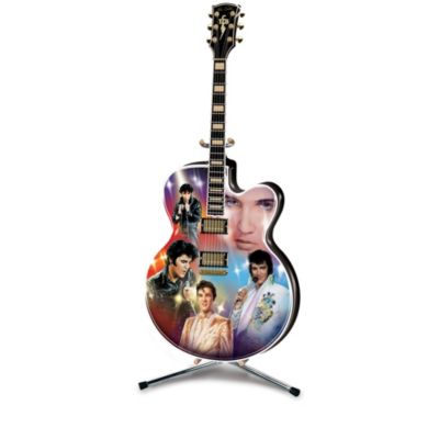 Elvis: A Legend In Lights Guitar Collector Plate Collection