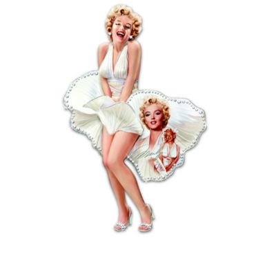 The legend of Marilyn Monroe sparkles forever! She embodies Hollywood glamour and glitz like no other actress, and now a first-of-its-kind collectible Marilyn Monroe wall decor collection captures her legendary sparkle from head to toe, starting with Issue One, Shimmering Beauty. Soon your gorgeous collection will continue with Issue Two and subsequent issues of beautiful collectible Marilyn Monroe wall decor, each a separate issue to follow.Available exclusively from The Bradford Exchange, each of the distinctive Marilyn tributes in this collection is brought dramatically to life on fine, specially shaped porcelain crafted with bas-relief elements and exquisite hand-painted accents. Each showcases the stunning Marilyn Monroe portraiture of acclaimed celebrity artist Chris Notarile, embellished with dazzling simulated diamonds and a replica of Marilyn's distinctive signature. Intense demand is expected for these extraordinary limited editions, so do not wait. Order now!
