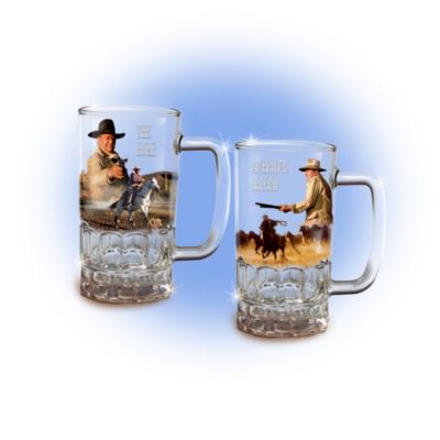 Buy John Wayne An American Legend Glass Mug Collection: John Wayne Memorabilia