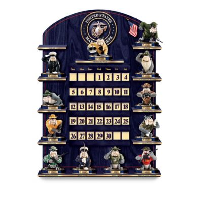 Collectible USMC Perpetual Calendar - USMC Wall Decor