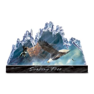 Crystal Summits Collectible American Eagle Art Figurine Collection - Wildlife Home Decor