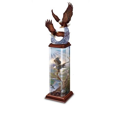 Illuminations Of Majesty Collectible Eagle Art Illuminated Sculpture Collection