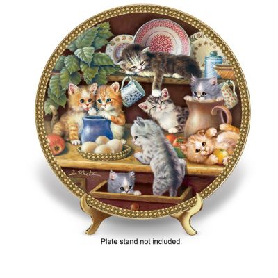 Jurgen Scholz Cats And Kittens Collector Plate Collection: Tender Tails
