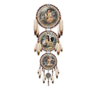 Russ Docken Kindred Spirits Fantasy Dreamcatcher Collection: Wolf Art Home Decor Gift