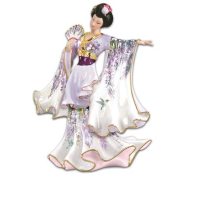 Lena Liu Visions Of Elegance Wall Decor Art Collection Porcelain Geisha Figures