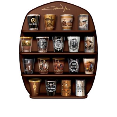 Buy Commemorative John Wayne Shot Glass Memorabilia Collection