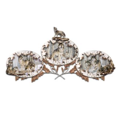 Spirits Of The Forest Wolf Art Wall Decor Collection: Wolf Porcelain Collector Plates