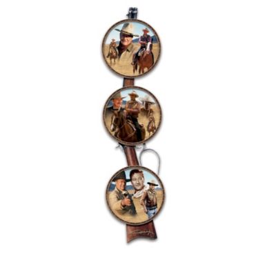 Buy John Wayne: An American Icon Porcelain Plate Collection With Replica Rifle Display