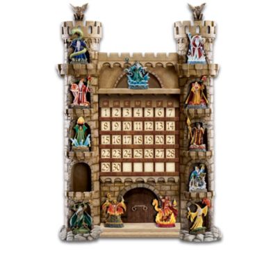 Wizard-Themed Perpetual Calendar Fantasy Art Figurine Collection Guardians Of Time