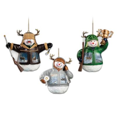 Deer Snowman Ornament Collection - Sets Of Three