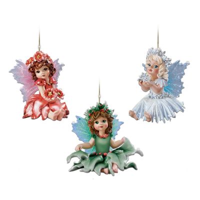Fairy Magical Holidays Tree Ornament Collection - Sets Of Three
