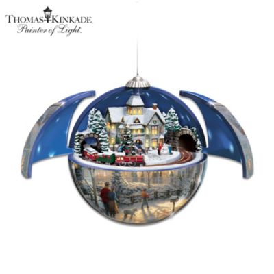 Thomas Kinkade Hidden Treasures Musical Christmas Ornament Collection