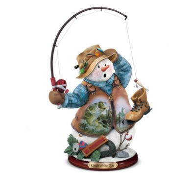 Fishing For Fun Snowman Figurine Collection