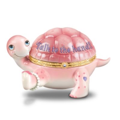 Sassy Turtle Swarovski Crystal Music Box Collection: Shell Full Of Attitude!
