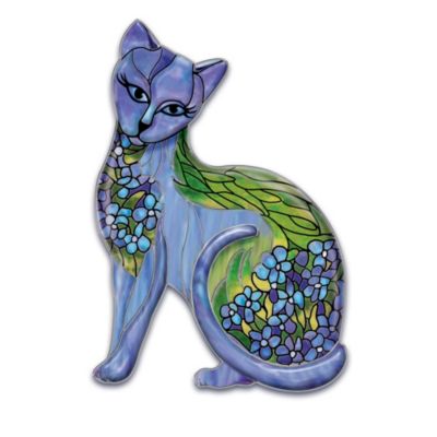 The sublime form of an elegant feline is the perfect showcase for a collection of vibrantly colorful, intricately detailed cat-themed wall decor reminiscent of world-famous Louis Comfort Tiffany stained-glass masterpieces. Your collection of jewel-like wall decor starts with Issue One, Iris Intrigue. Soon, your collection will continue with Issue Two and additional collectible cat-themed wall decor, each a separate issue to follow.Purr-fect delight awaits with this cat-themed wall decor collection, only from The Bradford Exchange. Each issue of cat-themed wall decor in this collection is handcrafted of triple-fired Heirloom Porcelain&reg; for lasting beauty. Rich color, shimmering opalescent glazes, enameling and gleaming platinum highlights capture the beauty of Louis Comfort Tiffany-inspired art and the perfect depiction of feline elegance. Strong demand is expected for this limited-edition tribute to cherished cats. Don't miss out - order now!