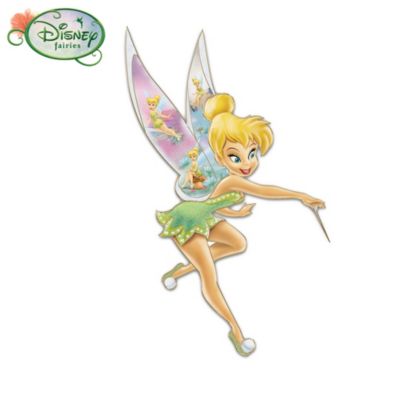 With a sprinkle of dazzling pixie dust and plenty of precocious charm, the spirited Tinker Bell captures hearts wherever she goes. Now you can celebrate this cheerful sprite with the dazzling Disney Tinker Bell porcelain wall decor collection, beginning with Issue One, Think Happy Thoughts. Soon, your collection will continue with Issue Two and additional Tinker Bell wall decor, each a separate issue to followA first-ever available from The Bradford Exchange, each sparkling Tinker Bell collectible wall plaque in this collection is exquisitely hand-sculpted in fine porcelain and meticulously hand-painted for lasting beauty. Each delightful issue includes Tinker Bell in a winsome pose and colorful artwork from Disney artists crafted on her dazzling wings. Hand-applied glitter, simulated jewels and 22K-gold rim add more charm to each unique issue. Strong demand is expected for this limited-edition Disney treasure. Order now!Fine collectibles, not intended for children.
