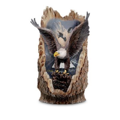 Illuminated Eagle Art Sculpture Collection: Wings Of The Mountains