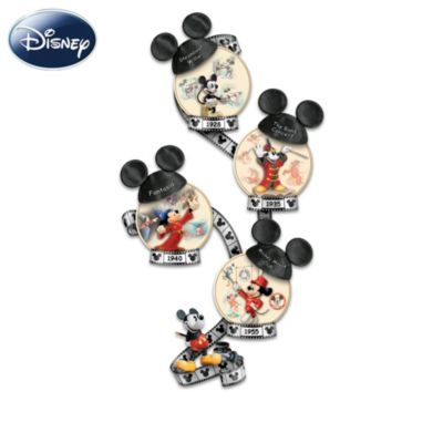 Disney Mickey Mouse 80th Anniversary Tribute Heirloom Porcelain Plate Collection