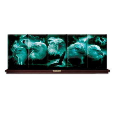 Heirloom Porcelain American Eagle Panorama Plate Collection - Spirit Of Freedom