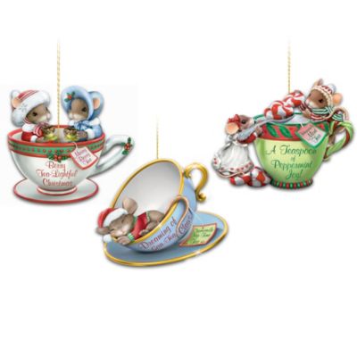 O' Christmas Tea! Charming Tails Teacup Ornament Collection