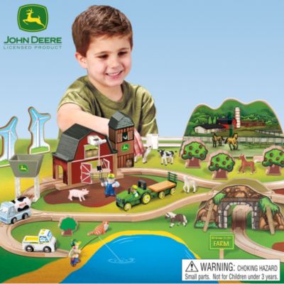 John Deere Welcome To The Farm Wooden Play Set Collection