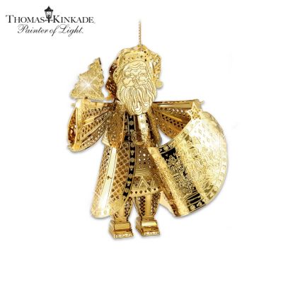 Thomas Kinkade Golden Holiday Christmas Ornament Collection