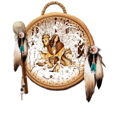Rhythms Of The Wild Wall Decor Collection - Native American-Inspired Drums