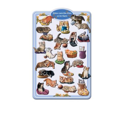 Smitten Kittens Magnet Collection with Display