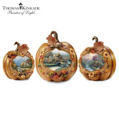Thomas Kinkade Bountiful Blessings Of The Season Tabletop Centerpiece